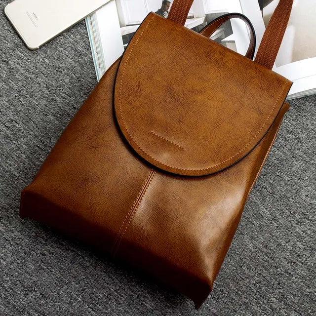 Chic CityStyle Women's Leather Backpack - Fashionable, Versatile, and Built to Last
