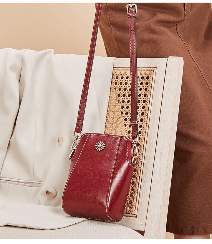 Stylish Petite Leather Shoulder Bag